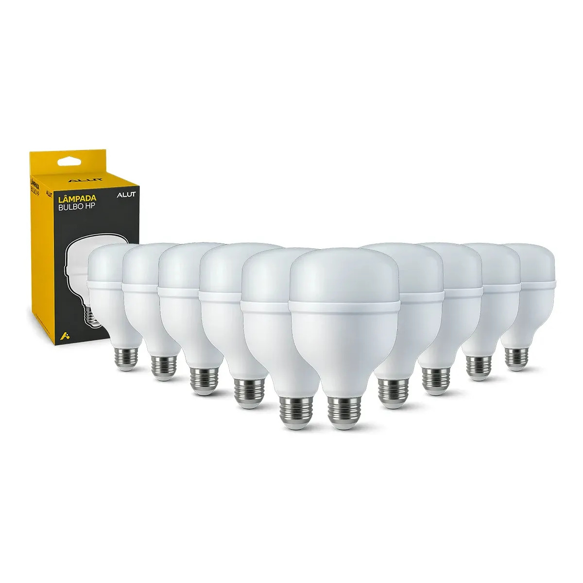 Kit 10 Lâmpadas LED Bulbo 20W Alta Potência Branco Frio 6500K Bivolt E27 - Super Bulbo Econômica 1600 Lúmens Ideal Comércio Garagens Casa Kit 10 Lâmpadas LED Bulbo 20W Alta Potência Branco Frio 6500K Bivolt E27 - Super Bulbo Econômica 1600 Lúmens Ideal Comércio Garagens Casa