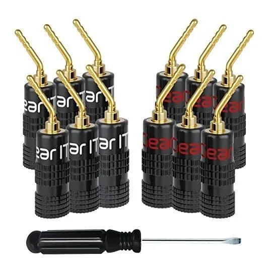 Conectores Gearit 6 Pares Tipo Banana Para Cable De Bocina