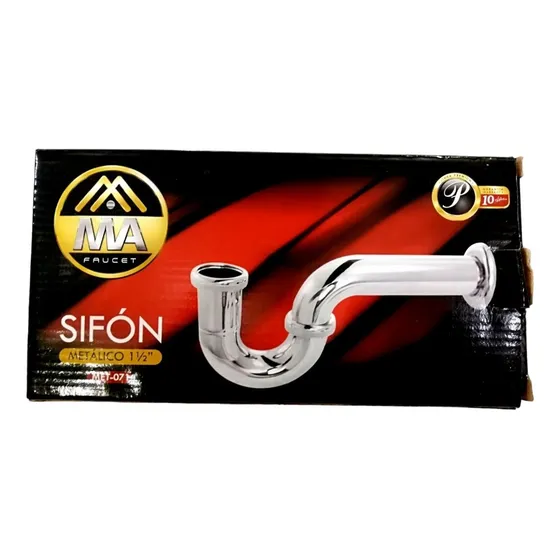 Sifon Para Fregadero Metal 1 1/2 Marca Metales Aliados