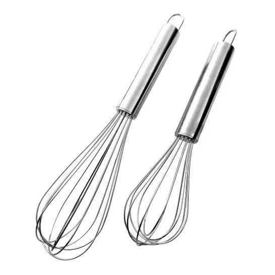 Set De 2 Batidores Manuales Acero Inoxidable Chef Profeciona