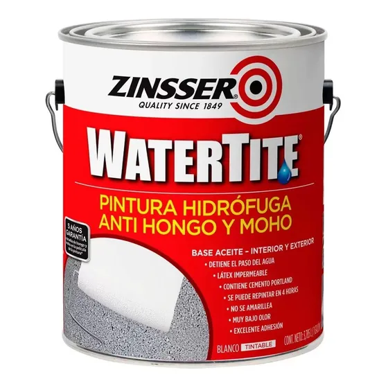 Pintura Impermeabilizante Humedad Salitre Watertite X 3.78 L