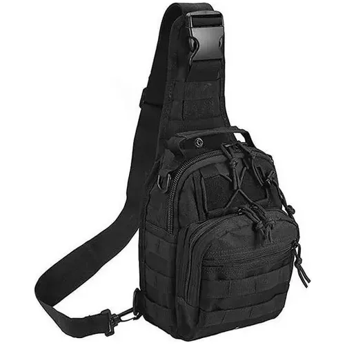 Bolso Bandolero Tactico Hombre Negro.