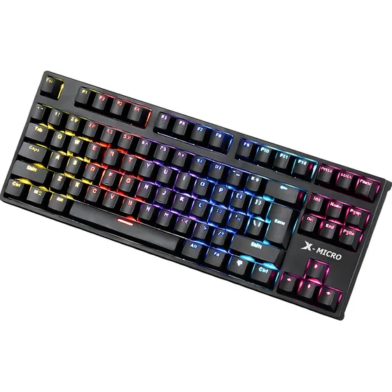Teclado Mecánico Gaming Xgk-914 Usb Rgb X-micro Pc-x-box-ps4 Color Del Teclado Negro Idioma Español Latinoamérica