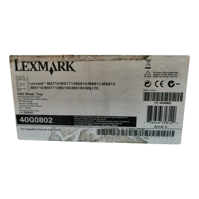 Lexmark  Bandeja De Papel Modelo 40g0802 Nuevo Caja Sellada
