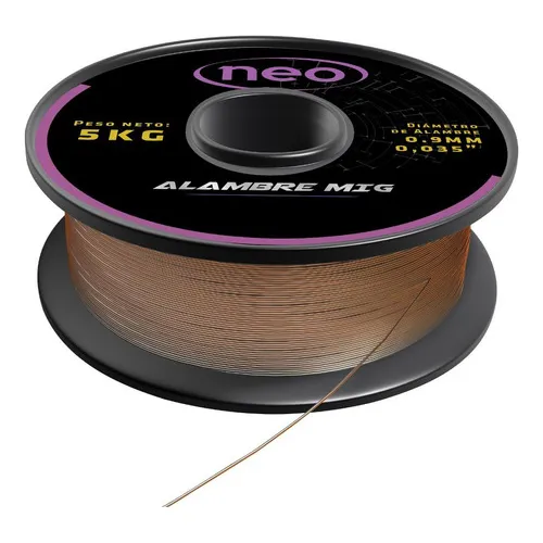 Rollo Alambre 5kg 0.9 Mm Con Gas - Am100509/5 - Neo