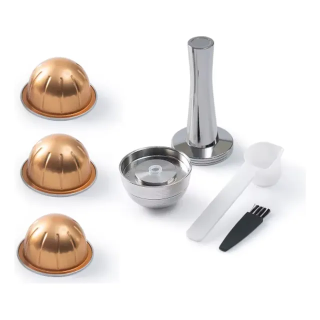 Cápsulas Reutilizables Para Vertuo Next - 3 Tamaños + Tamper