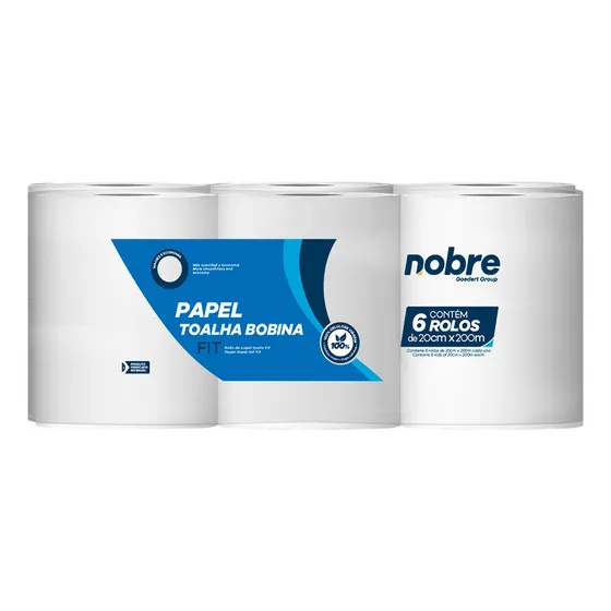 Pack De Toallas De Papel 6x20cmx200 Fit - Nobre