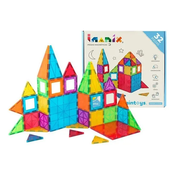 Imanix 32 Piezas Magnéticas - Construcción - Adeleste
