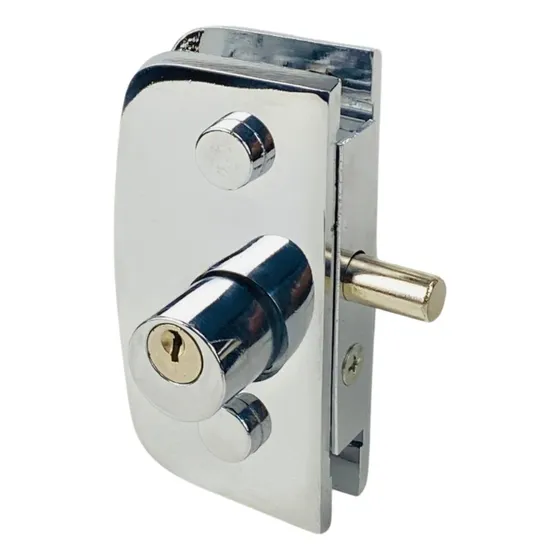 Fechadura 1520 Porta Vidro Temperado Pivotante Cromada