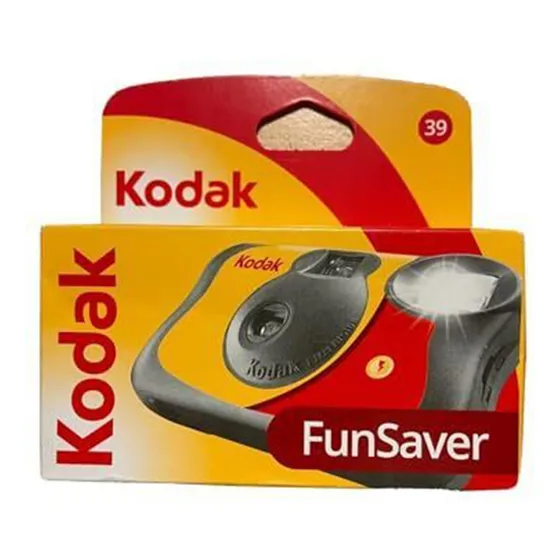 Câmera De Uso Único Kodak - Funsaver Com Flash  - 39 Poses