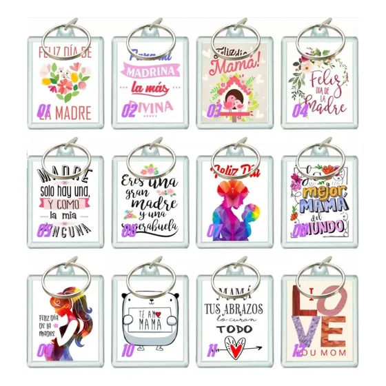  Llavero Personalizado Dìa De La Madre  Mujer X 20 Unidades