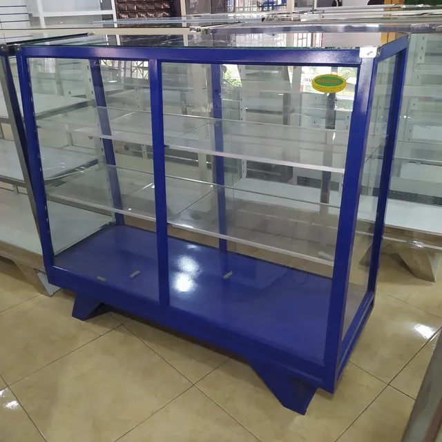 Mostrador Inclinado Tope Vidrio De 1.20 Largo 
