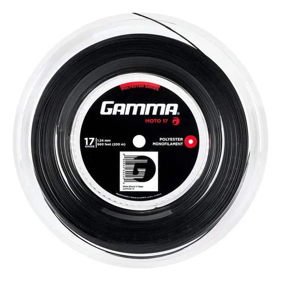 Corda Gamma Moto 17l 1.24mm Preta Rolo Com 200 Met