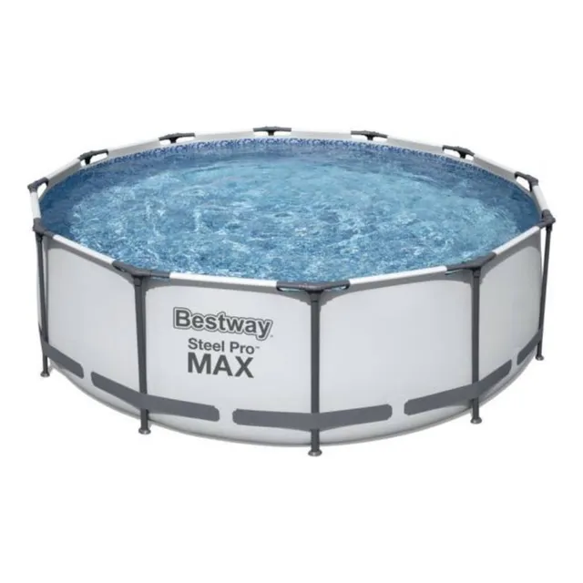 Alberca estructural Bestway Steel Pro Max 56419 x 3.66 m de ancho x 3.66 m de diámetro