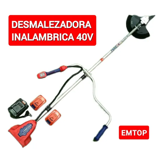 Desmalezadora Inalambrica 40 Voltios Marca Emtop Somos Tiend