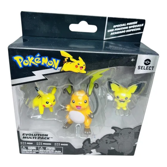 Muñeco Pokemon Figura Pikachu Evolución Battle Multipack
