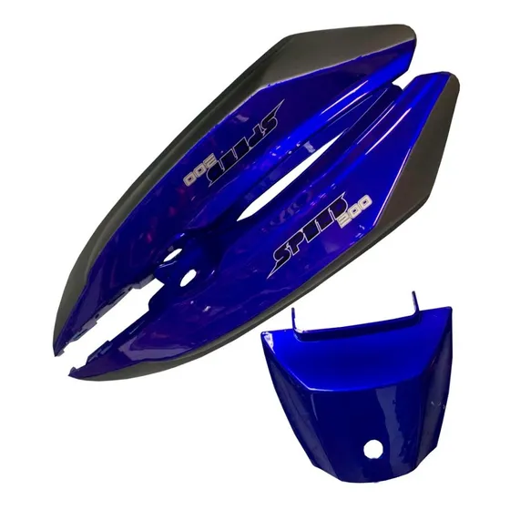 Tapa Lateral Trasera Moto Speed 200 Azul Rojo Negro