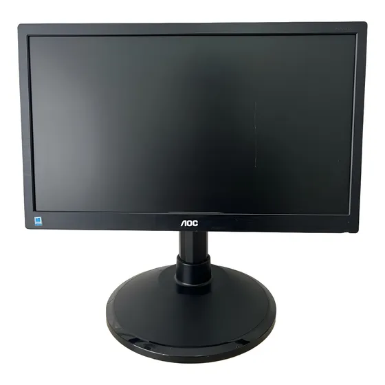 Monitor Aoc 19.5  Led - Hd - Vga, E2070swnl Detalhe - Leia.