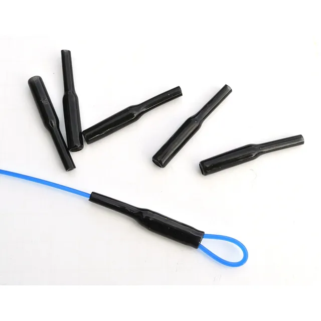 Negro Crimp Protector Aparejo Pesca 25 repuesto Señuelo