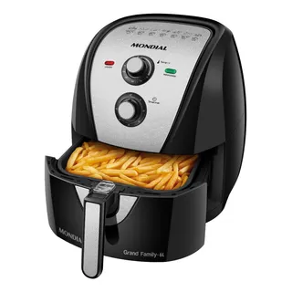 Fritadeira Sem Ăleo Air Fryer 6l Mondial Afn-60-bi 1900w Preto/inox Fritadeira Sem Ăleo Air Fryer 6l Mondial Afn-60-bi 1900w Preto/inox