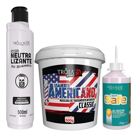 Alisamento Americano 500g + Shampoo Neutralizante 300ml