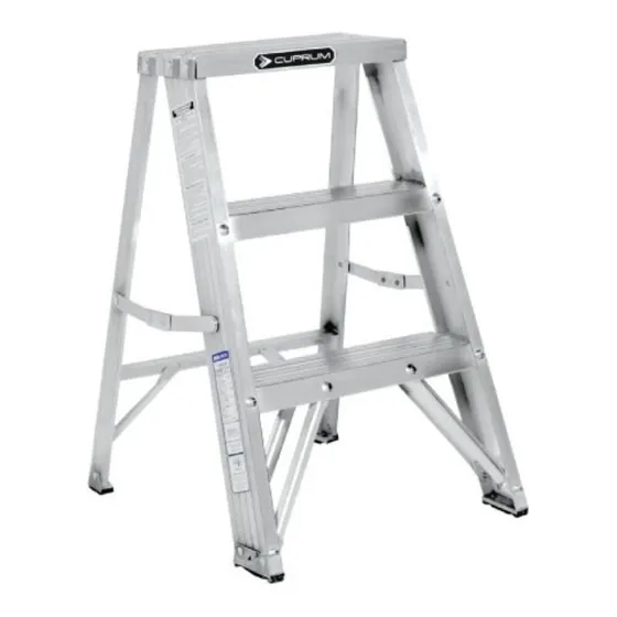 Taburete De Aluminio 3 Peldaños- Soporta Hasta 150 Kg.cuprum