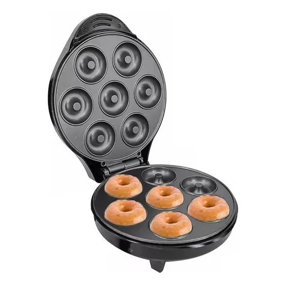 Maquina De Donas X7 1000w Color Negro