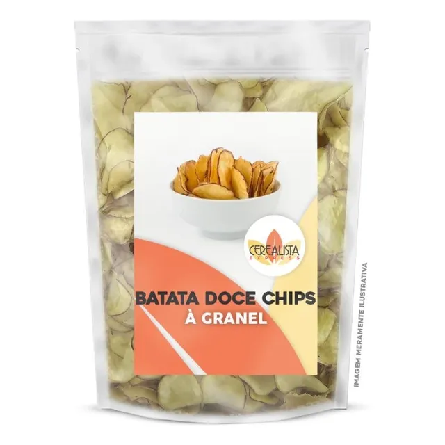 Batata Doce Chips Assada 1kg - Premium - Envio Imediato