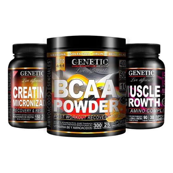 Masa Muscular Creatina 150 Bcaa Powder Muscle Growth Genetic