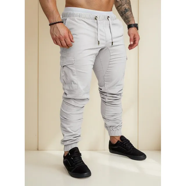 Pantalones Casuales Cargo Jogger Para Hombre