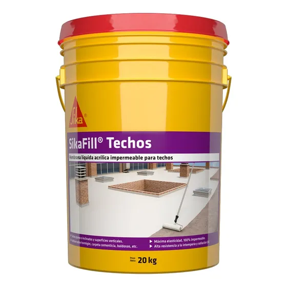 Sikafill Techos Membrana Líquida Impermeabilizante 20kg Sika - Presitgio