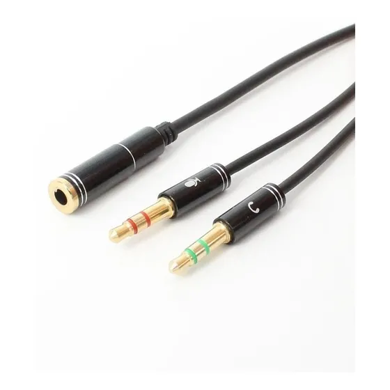 Adaptador 2 Plug 3.5 Microfono / Auricular A Jack 3.5