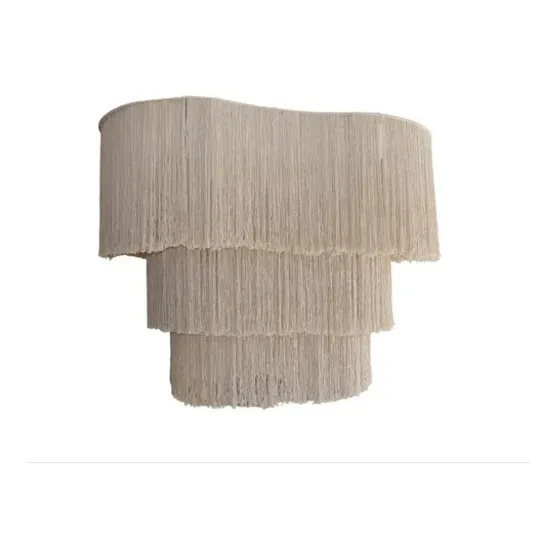 Lampara Cacahuate Macramé Hilo Algodón, Medida 1.50m X 1.10m
