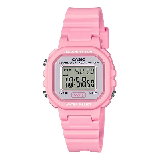 Reloj Casio Serie La20wh Digital 100s Chrono Para Mujer