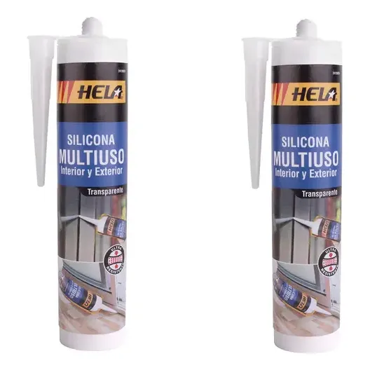 Set 2 Silicona Multiuso Blanca Hela 280 Ml