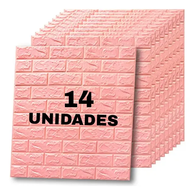 Papel Tapiz Ladrillo Blanco 3d Pack 14 Unid - Autoadhesivo