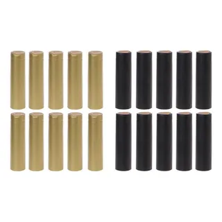 Extremos De La Cubierta De Las Láminas 30 Mm De Oro Negro Extremos De La Cubierta De Las Láminas 30 Mm De Oro Negro