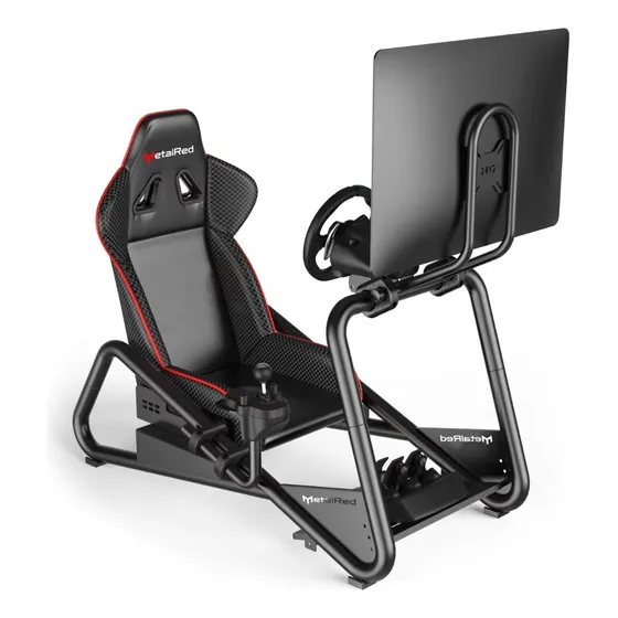 Cockpit C/ Suporte P/ Monitor Pedal Retrátil Envio Rapido