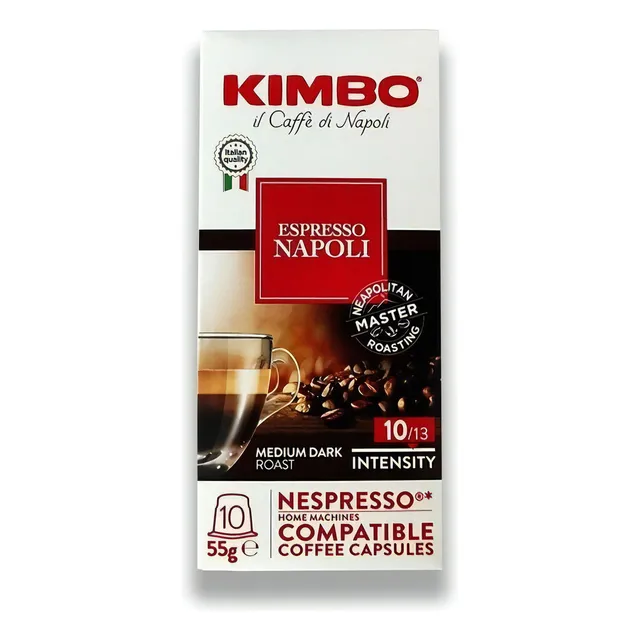10 Cápsulas Kimbo Napoli Compatibles Con Nespresso