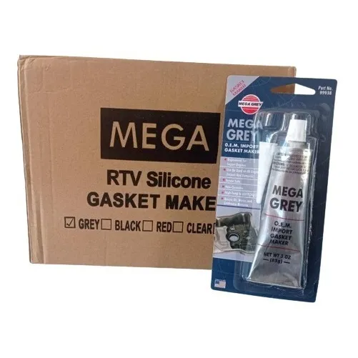Caja De Silicon Gris Mega Grey Alta Temperatura 85g 12 Unid