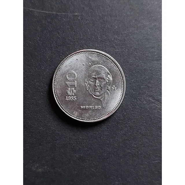 Moneda 10 Pesos Hidalgo 1985