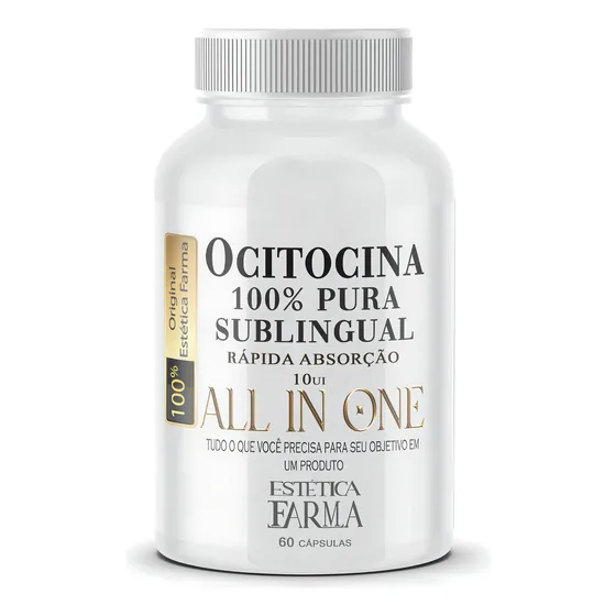 Anti Stress Estimulante Amor Ocitocina 10ui 60c Sublingual Sabor Sem Sabor Estética Farma