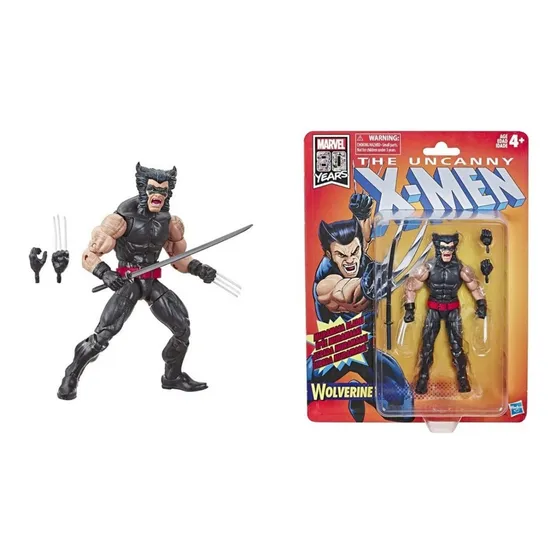 Figura Muñeco Set Marvel X Men Wolverine Juguete Retro