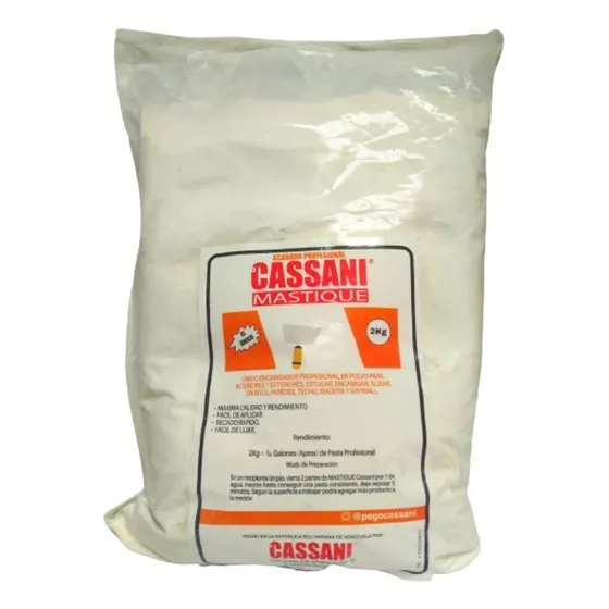 Mastique Pego Sellador Blanco Puro 2kg  Cassani