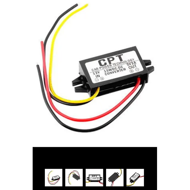 Convertidor De Voltaje Corriente 12vdc A 5vdc 3a 15w 10pcs.