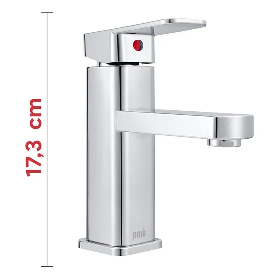 Monomando Lavatorio Llave Grifo Lavamanos Modelo Alaska Pmb Color Cromo