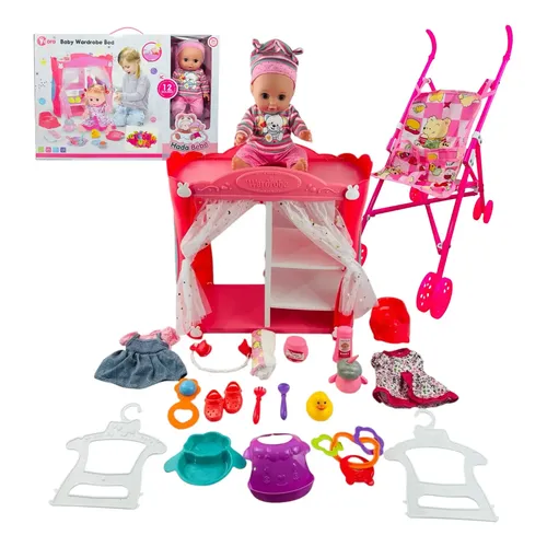 Silla De Paseo Fantasy Para Muñecas Arias – 34x61x73 Cm, Manillar A 73 Cm, Regalo Para Niñas De 3+ Años