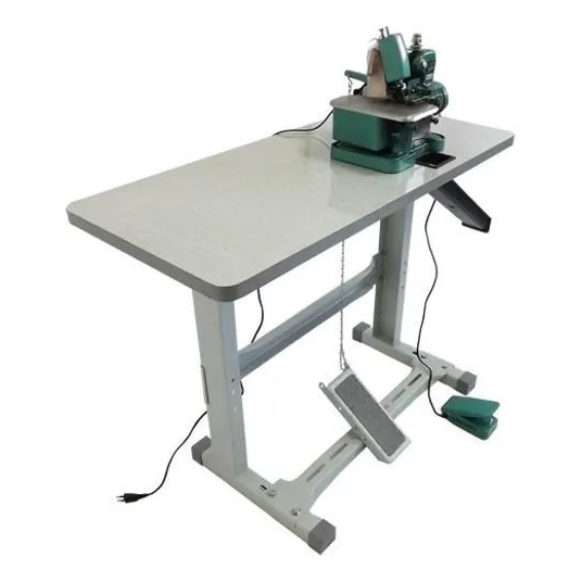 Overloque Semi Industrial 110 V Com Bancada E Motor Acoplado