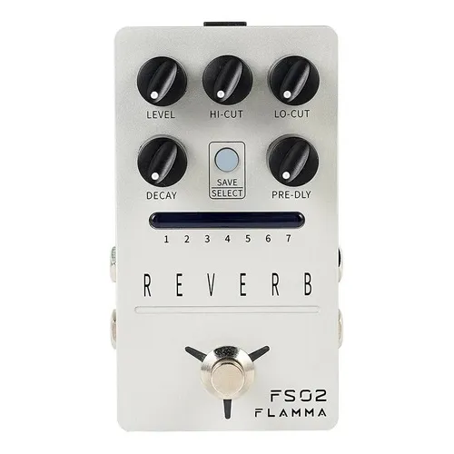 Pedal Guitarra Flamma Reverb Fs02 Cor Prateado
