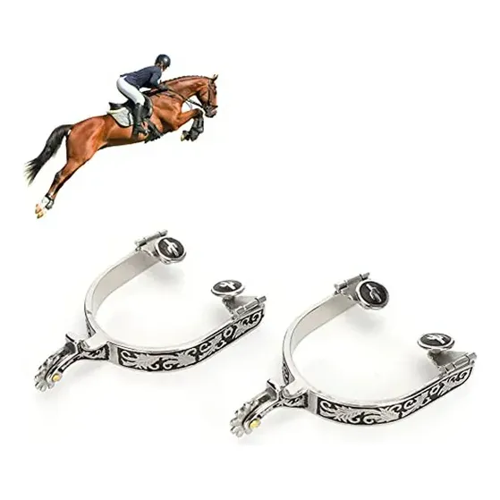 Espuelas De Acero Inoxidable Compatibles Con Botas Para Entr